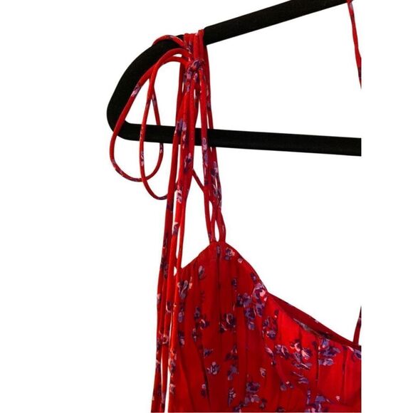 Rat & Boa Red and Purple Mini Dress - Picture 5 of 7